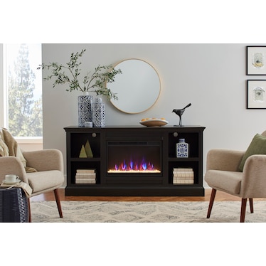 Byron Fireplace Console Sage Green