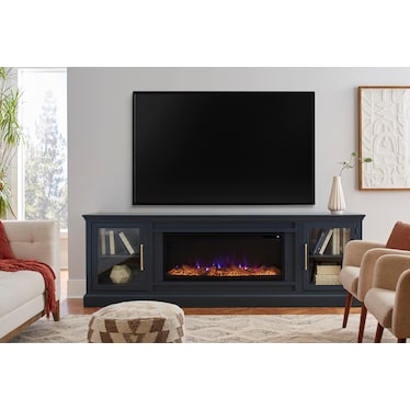 Byron Fireplace Console Sage Green