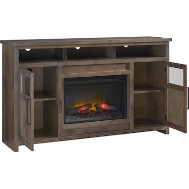 Finnegan Fireplace Console Sage Green