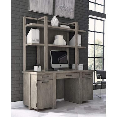 Platinum Credenza Grey Linen