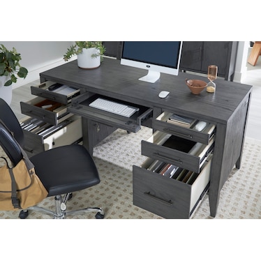 Preston Executive Desk Urbane Grey