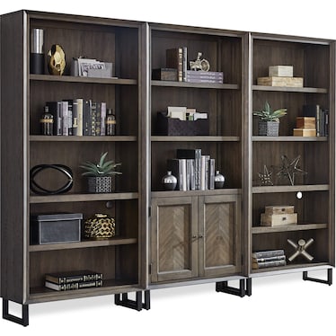 Harper Point Modern Bookcase Fossil