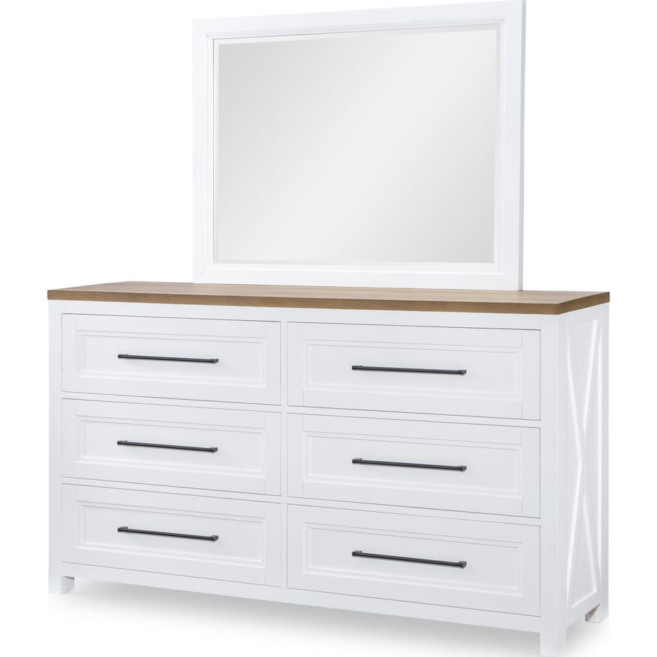harvest oak tops natural white base aged black accents    