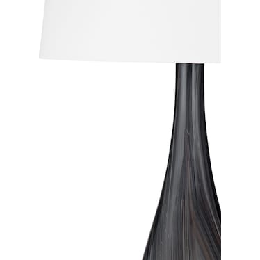 Black Glass Table Lamp