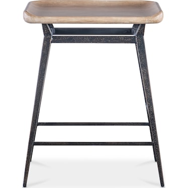 Retreat Wood Metal Counter Stool