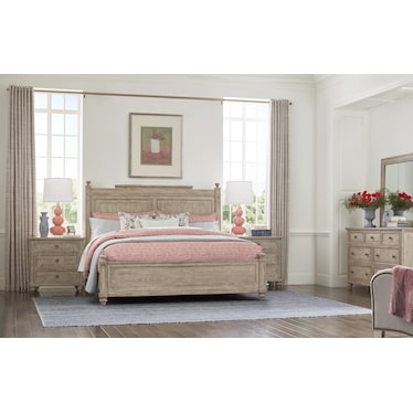 SOVA CAL KING PANEL BED - BREVE - COMPLETE