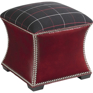 Lexington Leather Square Ottoman