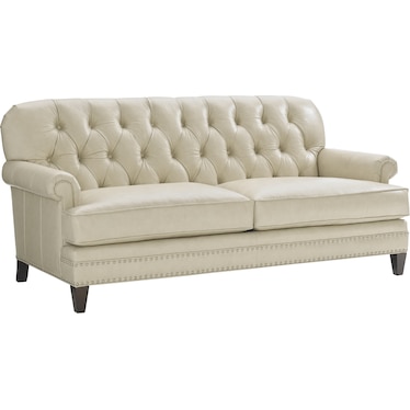Lexington Oyster Bay Leather Settee