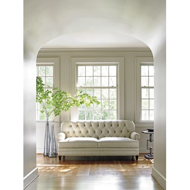 Lexington Oyster Bay Leather Settee