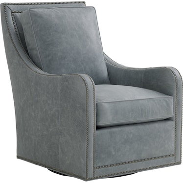 Lexington Leather Tifton Swivel Chair