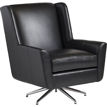 Lexington Leather Swivel Arm Chair