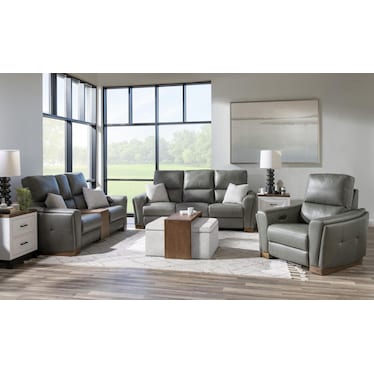 P2 Loveseat With Wood Base