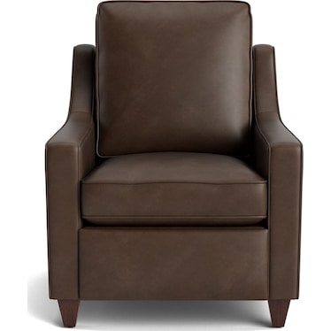 Stationary Leather Tall Back Chair