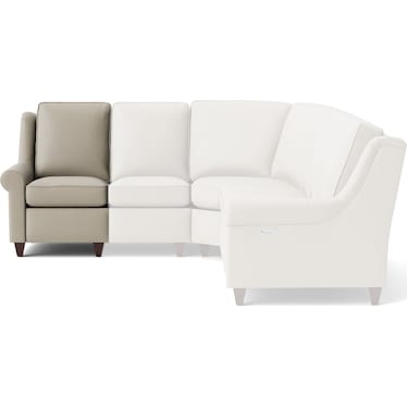 Left Arm Facing Leather Recliner