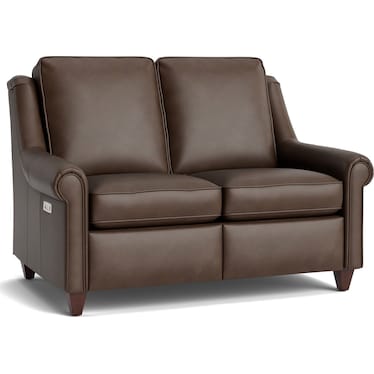 Magnificent Motion Leather Loveseat