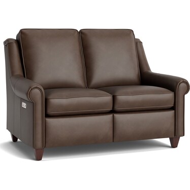 Magnificent Motion Leather Loveseat