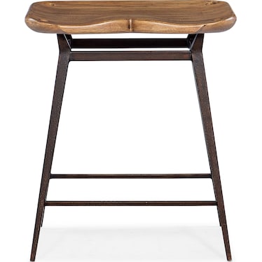 Big Sky Vintage Natural Wood Stool