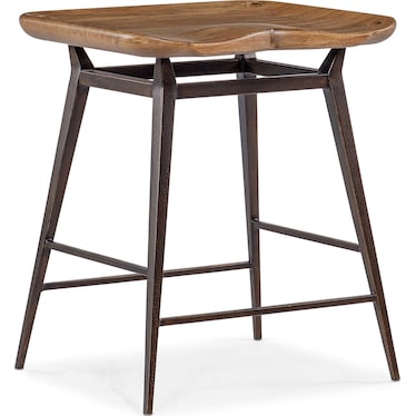 Big Sky Vintage Natural Wood Stool