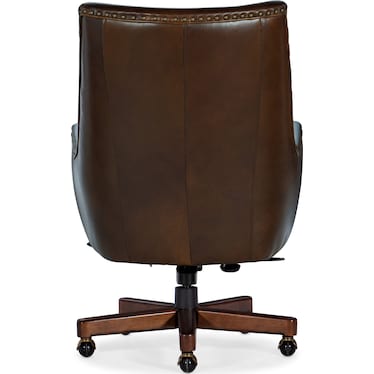 Kent Leather Swivel Tilt Chair