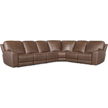 SS Casual Leather Power Sectional