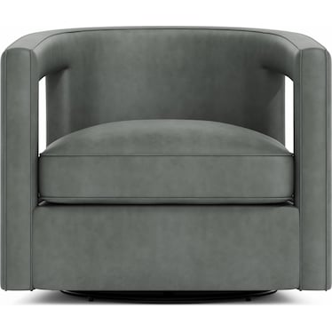 Alana Leather Swivel Chair