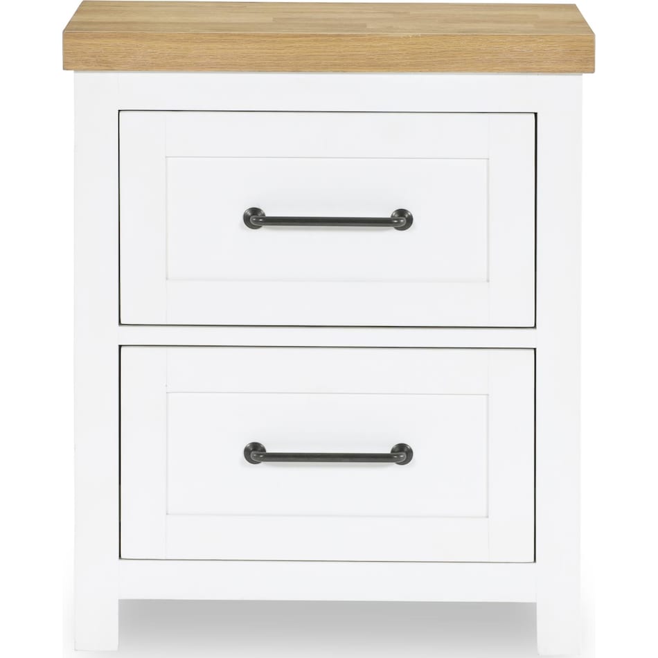 pure white and natural oak    