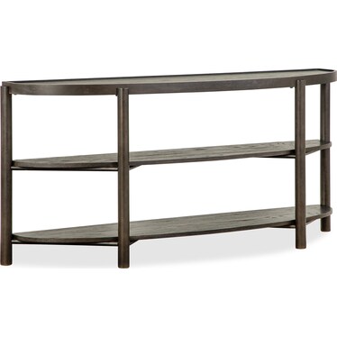 Hadleigh Black Demilune Sofa Table