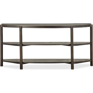 Hadleigh Black Demilune Sofa Table