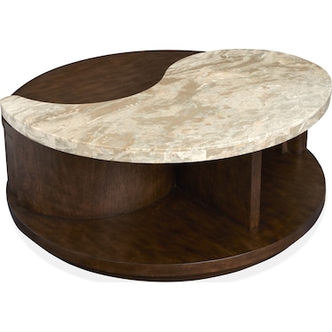 McPherson Round Cocktail Table With Casters