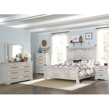 Cozy Three Drawer Nightstand