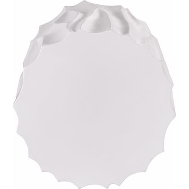 Cast Concrete End Table Abaco White