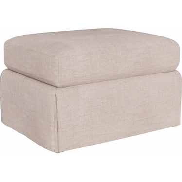 Hudson Skirted Upholstered Ottoman