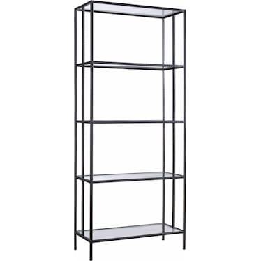 Industrial Etagere Glass and Metal