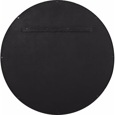 Avaline Round Metal Champagne Mirror