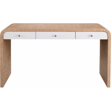 Modern White Oak Writing Desk