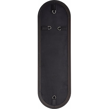 Coalesce Dark Slate Metal Oval Mirror