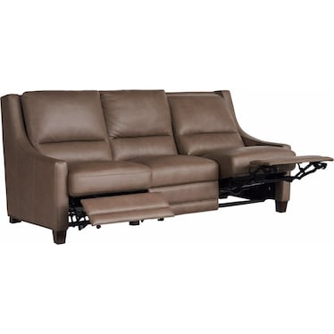 Kelce Reclining Sofa Leather Espresso