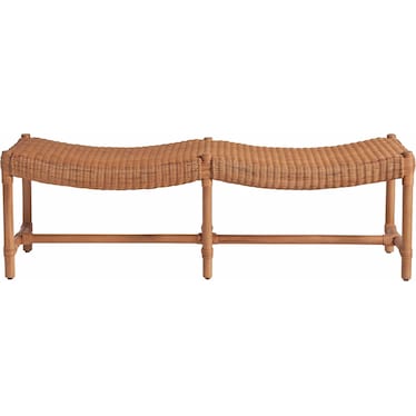 Weekender Natural Rattan Bench