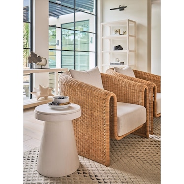 Weekender White Sand Accent Table