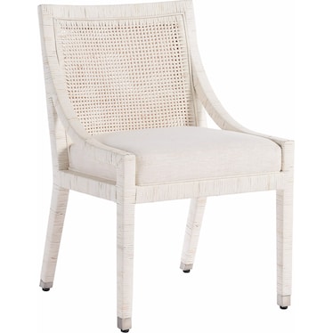Weekender White Split Rattan Chair