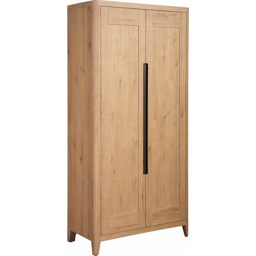 Modern Organic Natural Oak Wardrobe
