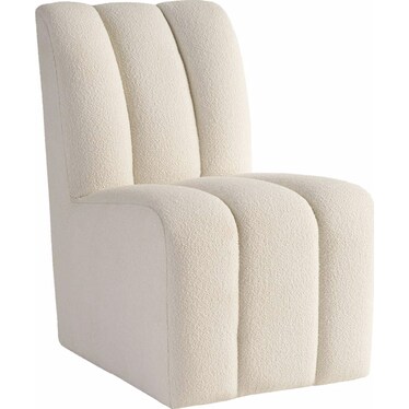 Modern Kylo Side Chair Ivory Fabric