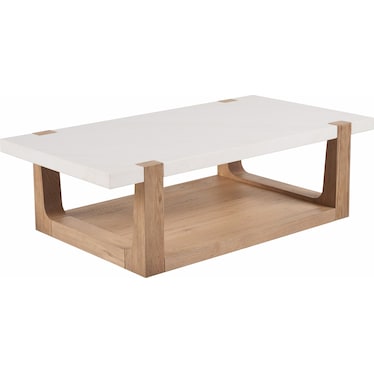 Modern Cocktail Table Oak Quartz