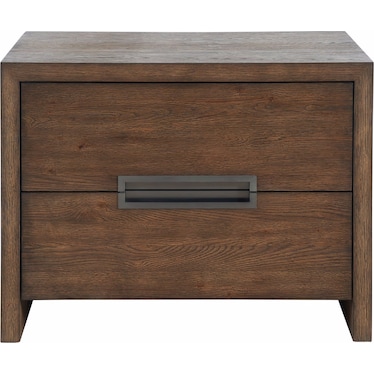 Modern Natural Oak Drawer Nightstand