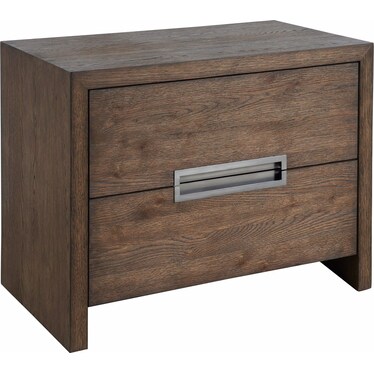 Modern Natural Oak Drawer Nightstand