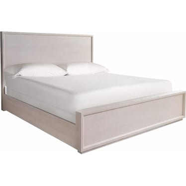 Modern King Bed White Oak