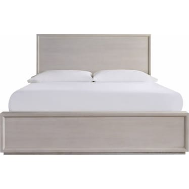 Modern King Bed White Oak