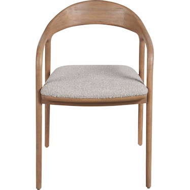 Modern Dining Arm Chair Natural Oak