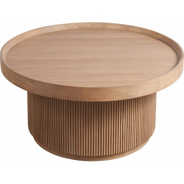Modern Natural Oak Cocktail Table