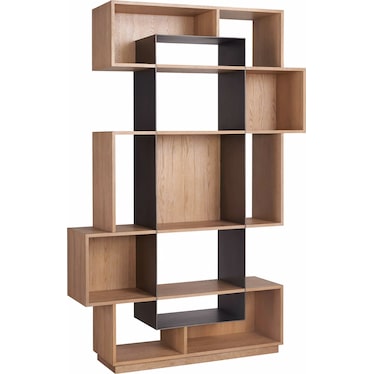 Modern Natural Oak Etagere